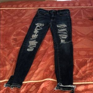 American Eagle Ripped Super Stretch X Jeans